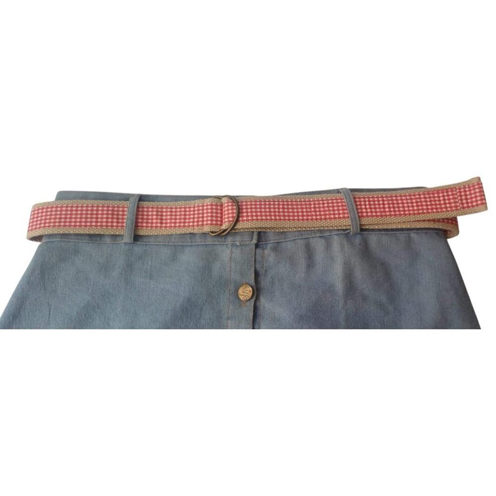 6477 100% Cotton Gingham Classic Chic Style Elegance Casual Fashion Jeans - Picture 9 of 9